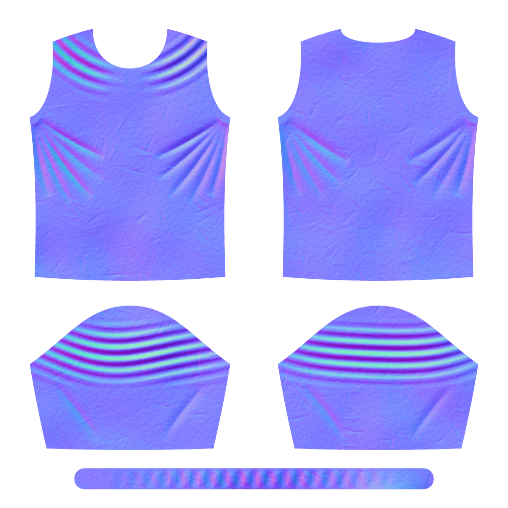 Arms up normal map